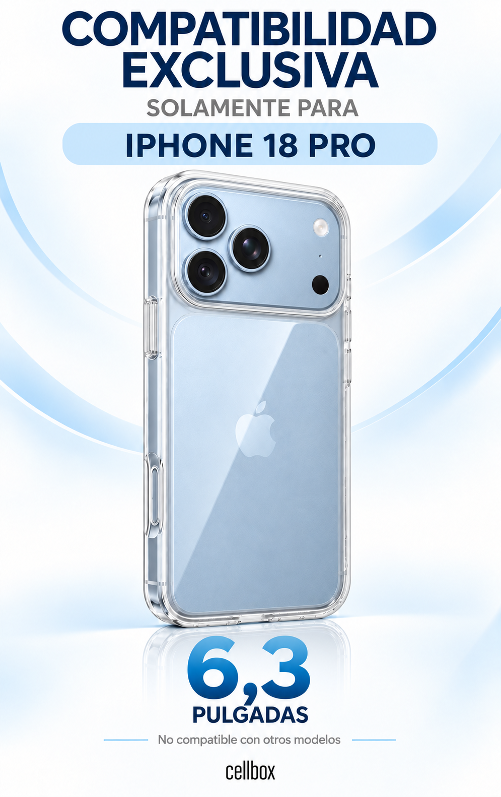 Carcasa Delgada Antigolpe – Protección Premium iPhone 18 Pro