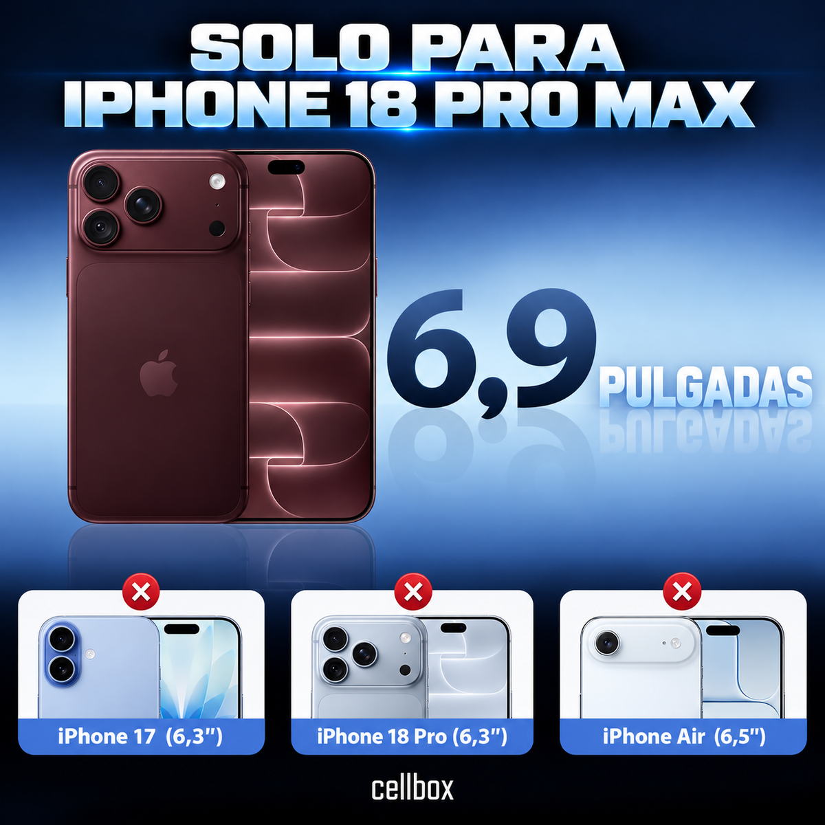 Carcasa Antigolpe Esquinas Reforzadas iPhone 18 Pro Max