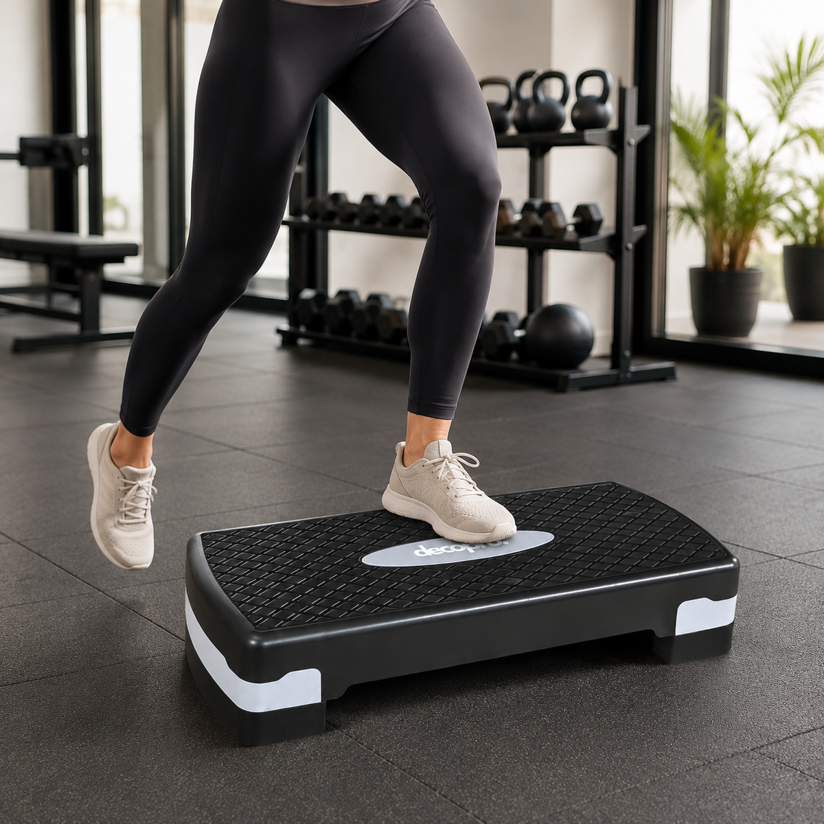 Step Aeróbico Decopro Antideslizante – Plataforma de Ejercicio para Cardio y Fitness