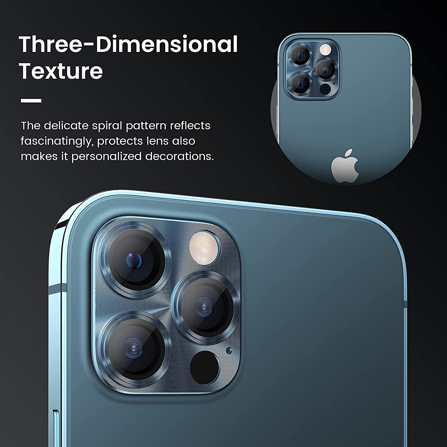 Black Ice Lente de Camara Trasera Para Iphone 14/14 Plus