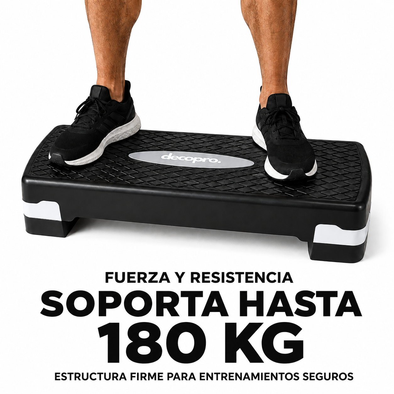 Step Aeróbico Decopro Antideslizante – Plataforma de Ejercicio para Cardio y Fitness