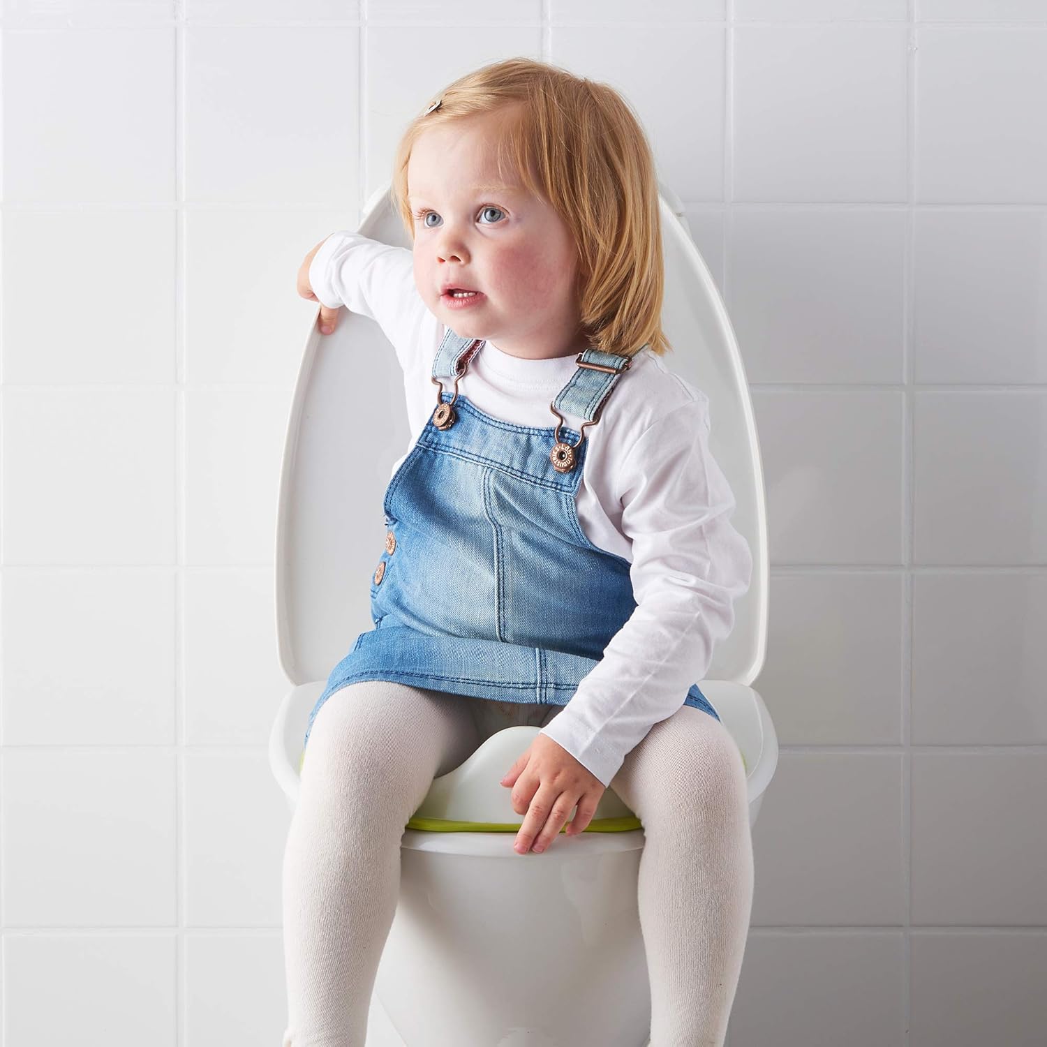 Adaptador / Pelela / Asiento de Baño Infantil Antideslizante Blanco