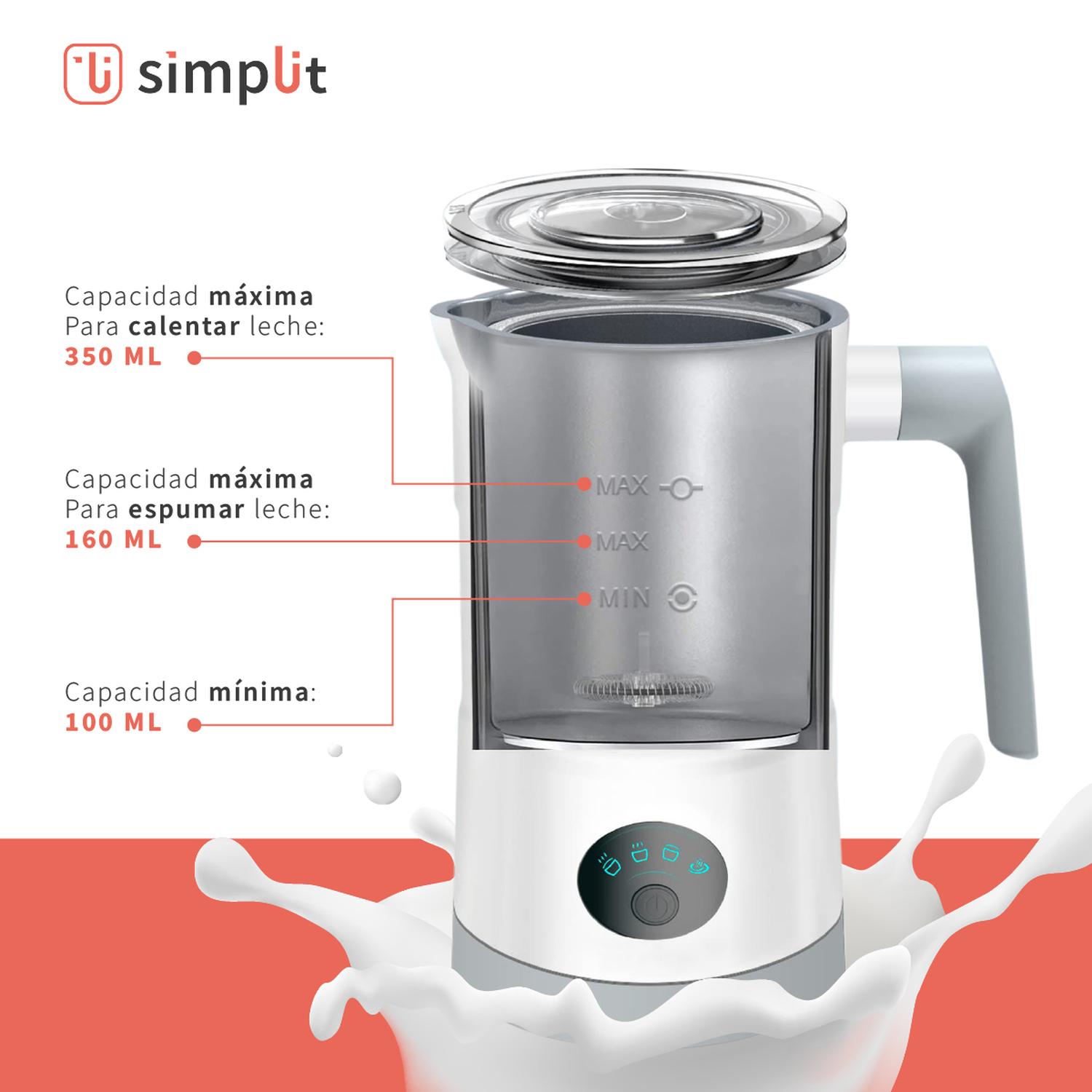 Espumador de leche Simplit - uso en cafe