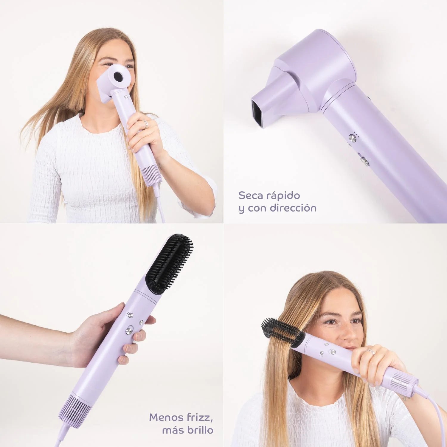Secador de pelo Multistyler 5 en 1 / Lila / Tcare