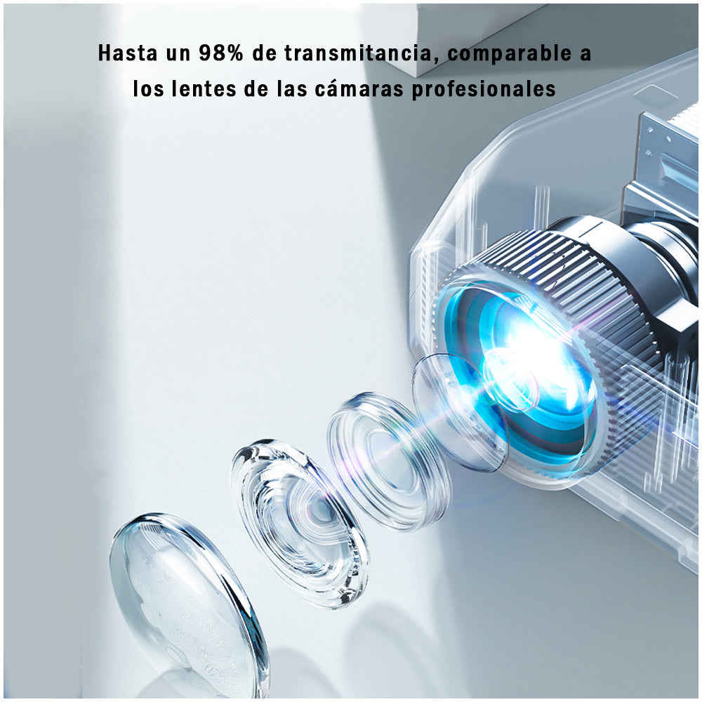 Proyector XDR Ultra HD 4K – 270W, Corrección de Ángulo, Altavoces Hi-Fi, Proyección Diurna