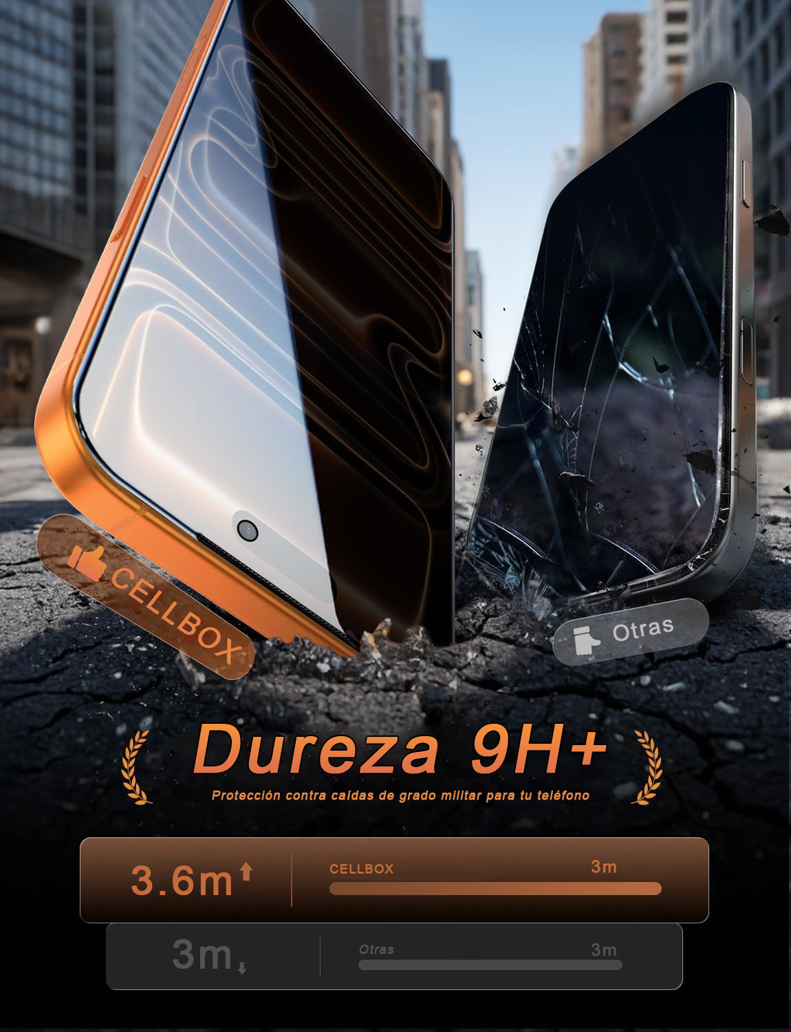 Lámina Antiespía 3D de Vidrio Templado – iPhone Air (9H | Privacidad | Full Cover)