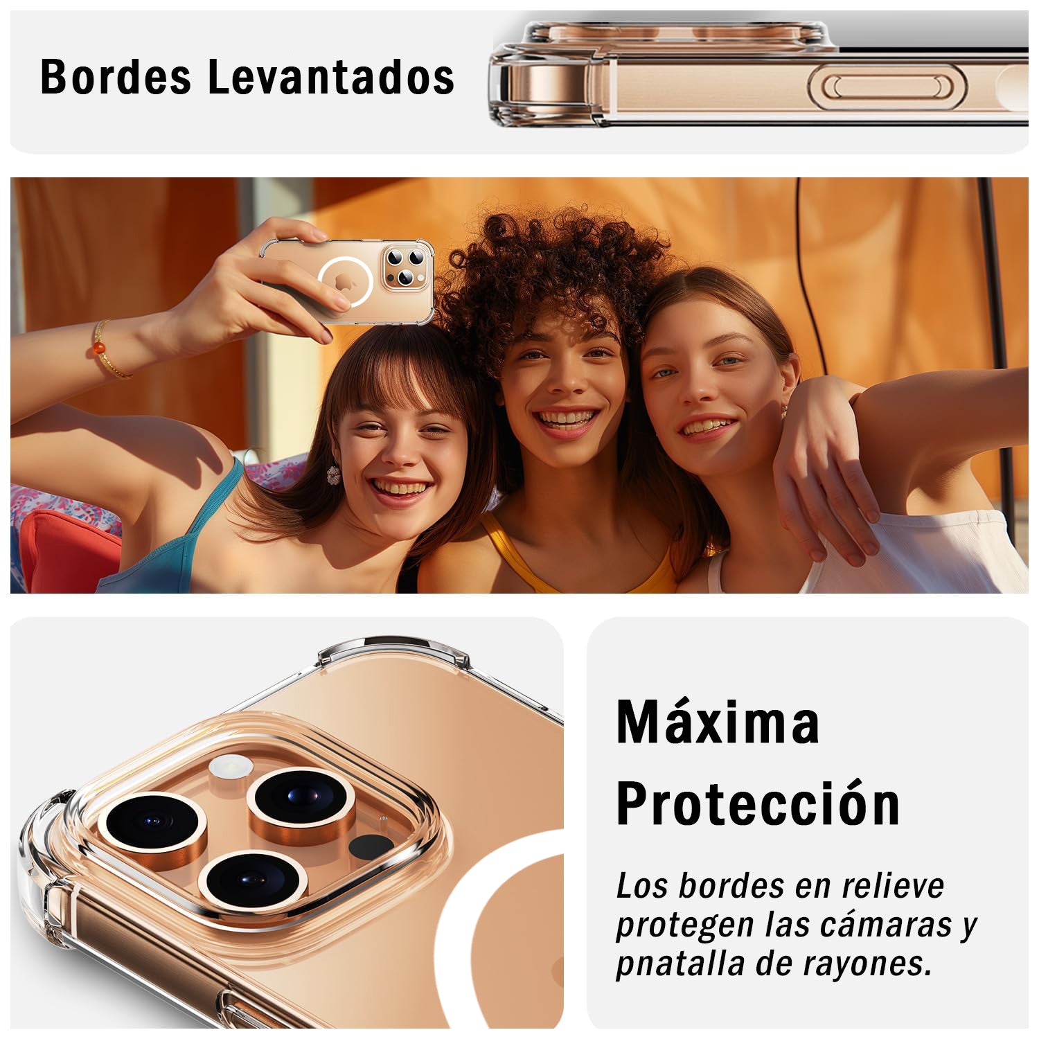 Carcasa Antigolpe Magsafe Esquinas Reforzadas iPhone 16 Pro Max