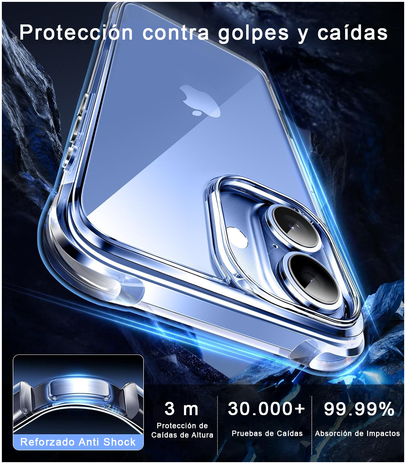 Carcasa Antigolpe Esquinas Reforzadas iPhone 17 - PREVENTA - ENTREGA 15 OCTUBRE