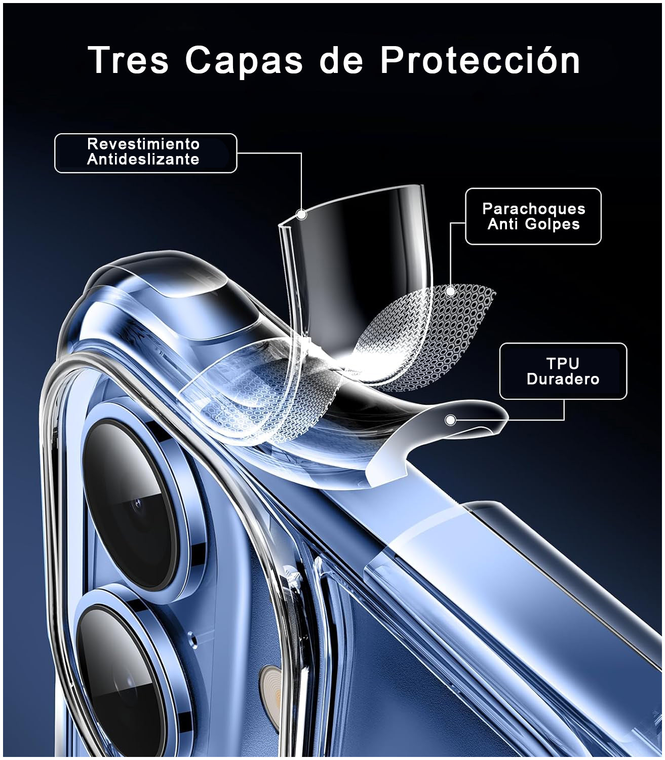 Carcasa Antigolpe Esquinas Reforzadas iPhone 17 - PREVENTA - ENTREGA 15 OCTUBRE