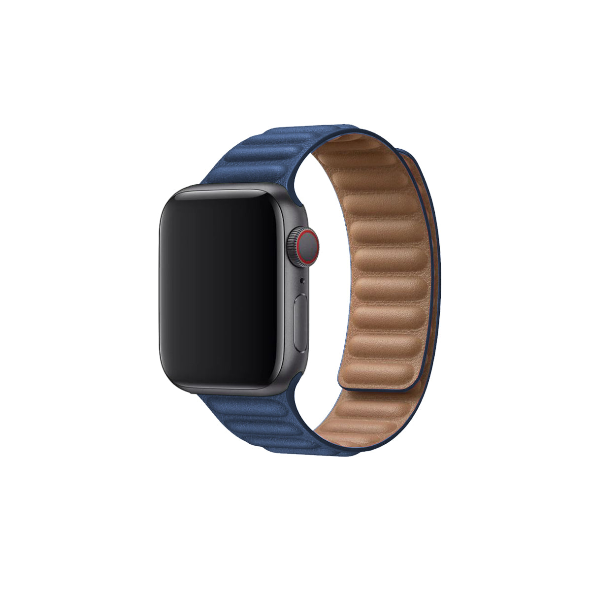 Correa de Cuero Magnetica Apple Watch Modelo Link - Azul / 38 / 40 / 41 MM / Cuero
