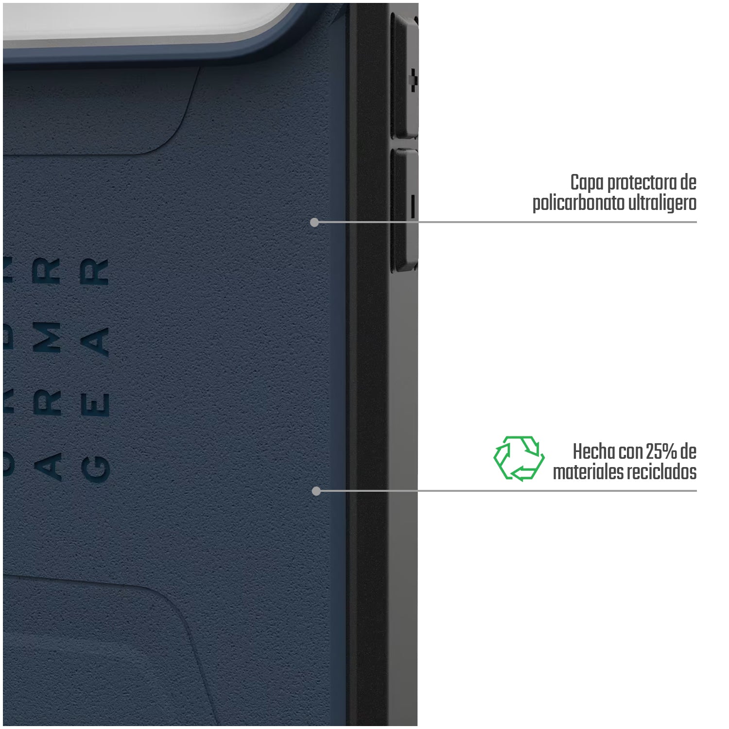 Carcasa / Funda Rugged Proteccion Profesional Para iPhone 17 Pro - Marca Uag Modelo Civilian Compatible Con Magsafe - Azul