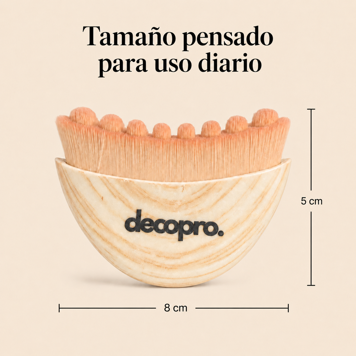 Cepillo de Masaje Facial Decopro con Cerdas Hipoalergénicas – Drenaje Linfático y Cuidado de la Piel