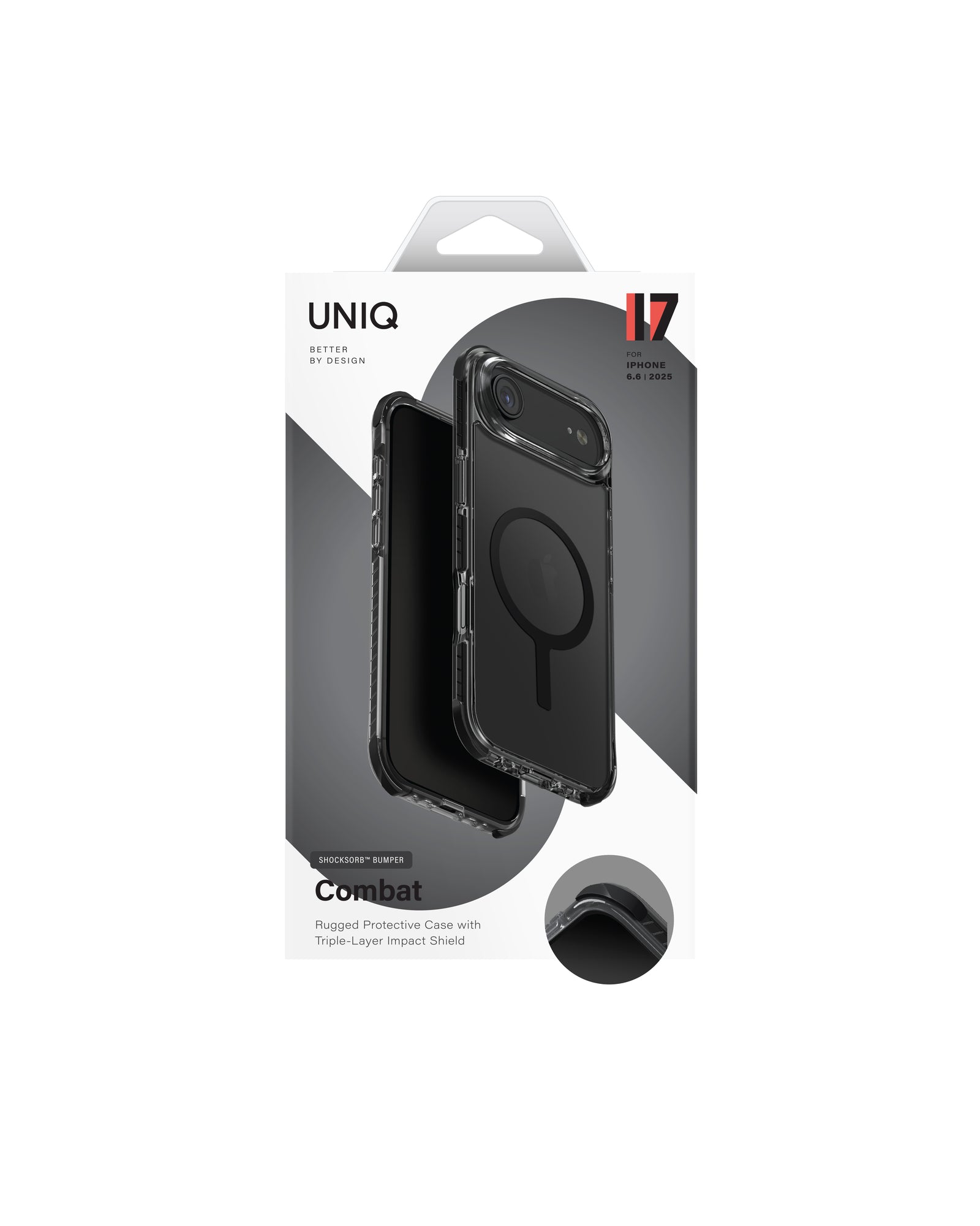 Carcasa Uniq Combat Magsafe iPhone Air - Negra - PREVENTA - ENTREGA 10 OCTUBRE