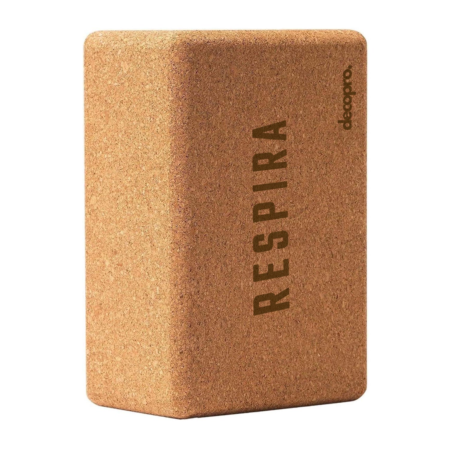 Bloque / Cubo de Yoga en Corcho Natural – Antideslizante, Resistente y Ecológico – Ideal para Yoga, Pilates, Meditación y Estiramientos
