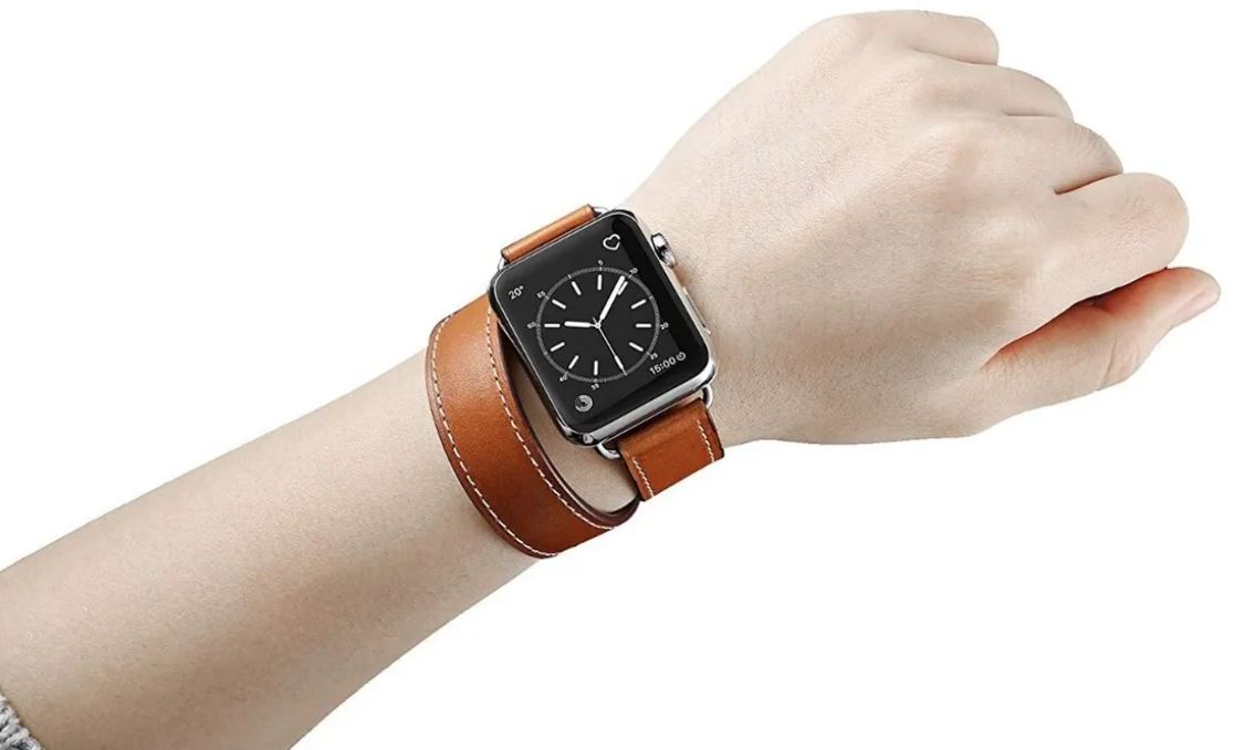 Correa De Cuero Doble Apple Watch