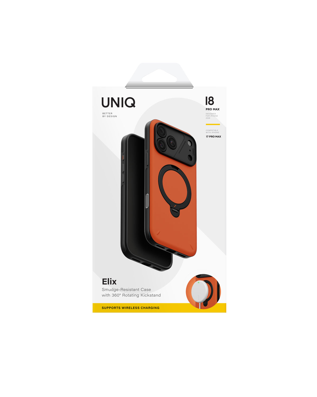 Carcasa Uniq Elix Magsafe iPhone 18 Pro Max - Naranja