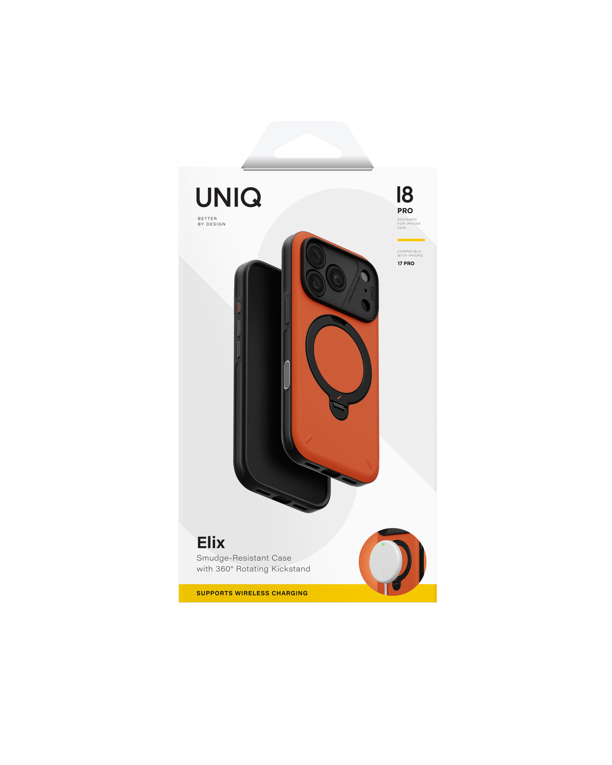 Carcasa Uniq Elix Magsafe iPhone 18 Pro - Naranja
