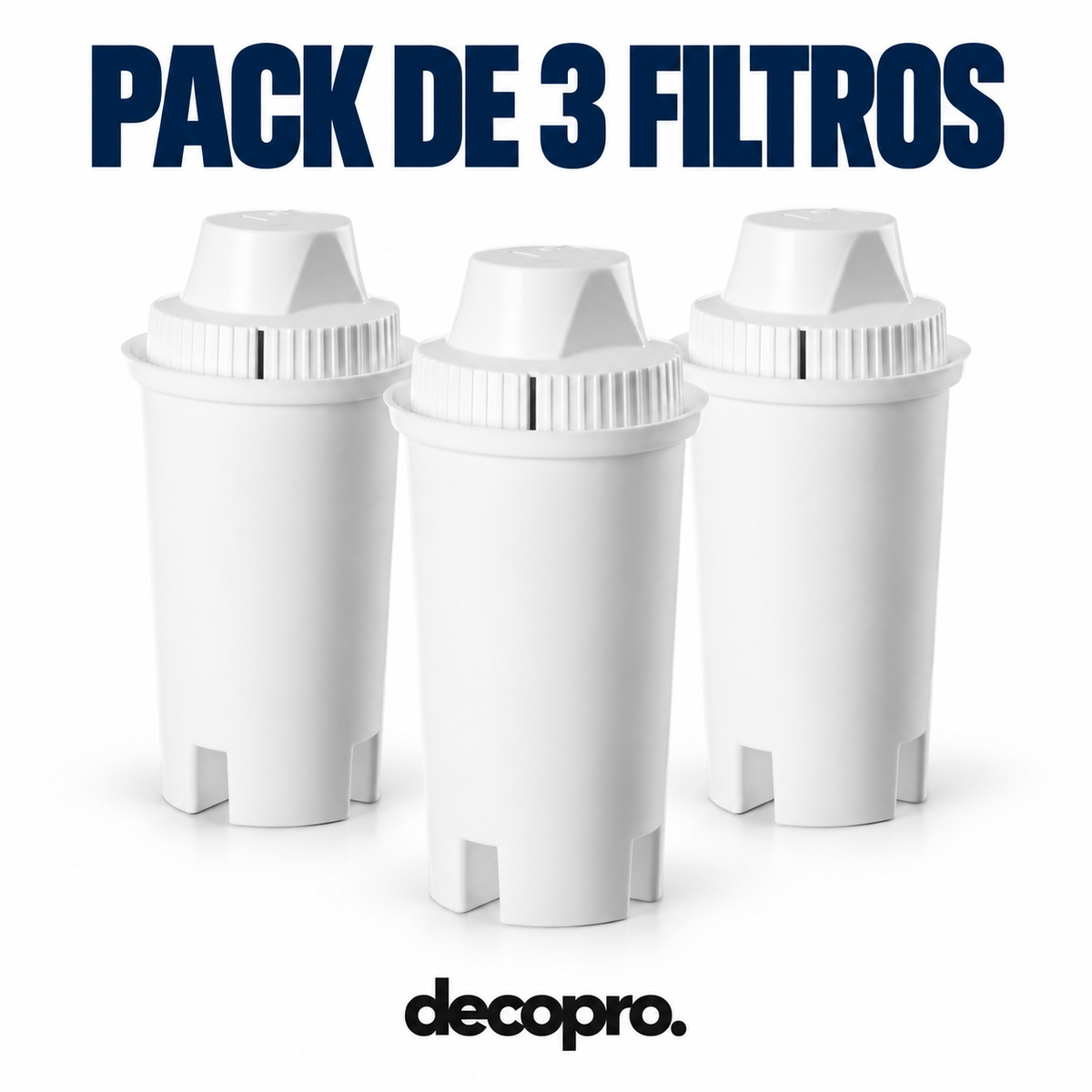 Un filtro de repuesto Decopro equivale a 857 botellas de agua