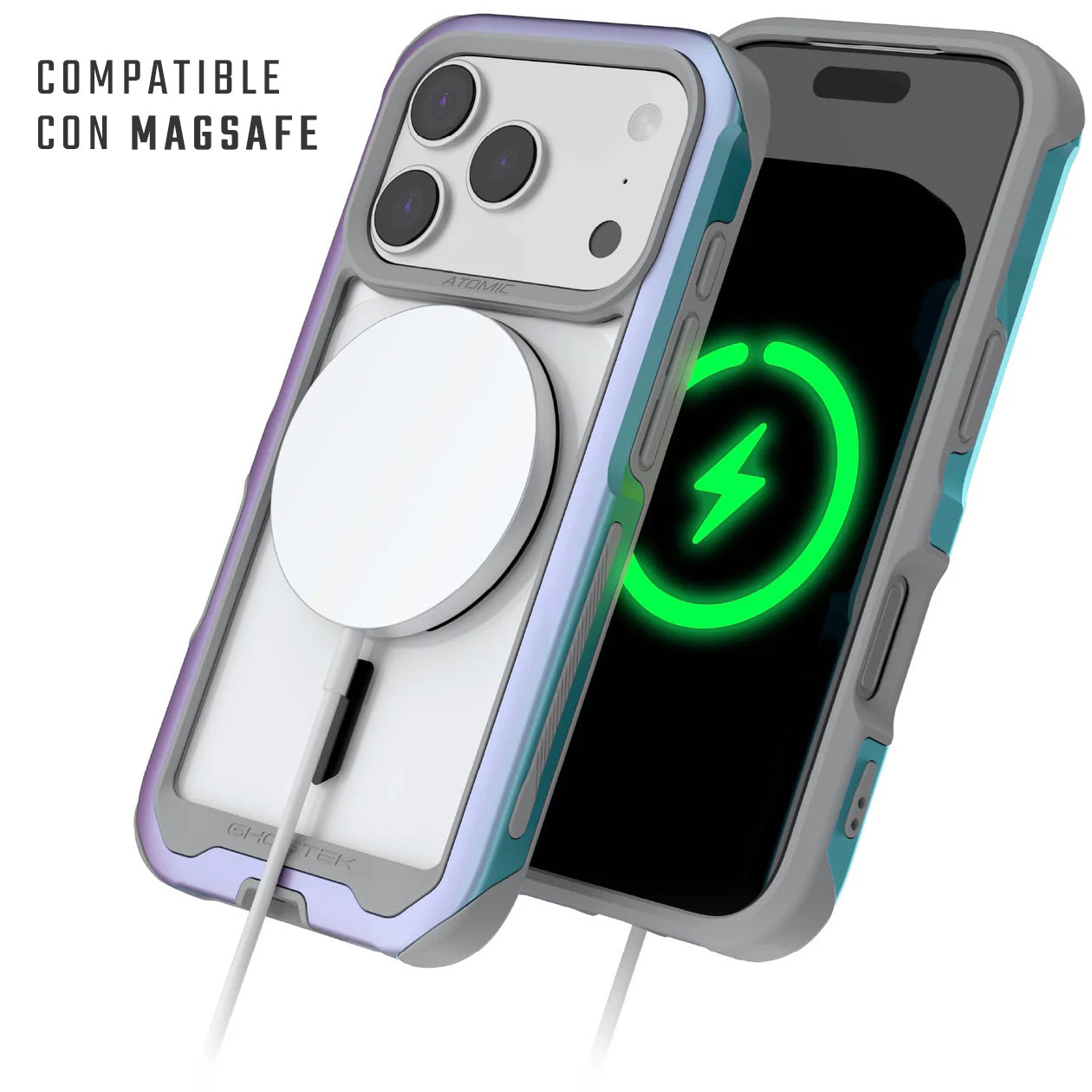 Carcasa Ghostek Atomic Slim MagSafe iPhone 17 Pro – Protección Militar de Aluminio Antigolpes | Prismatica
