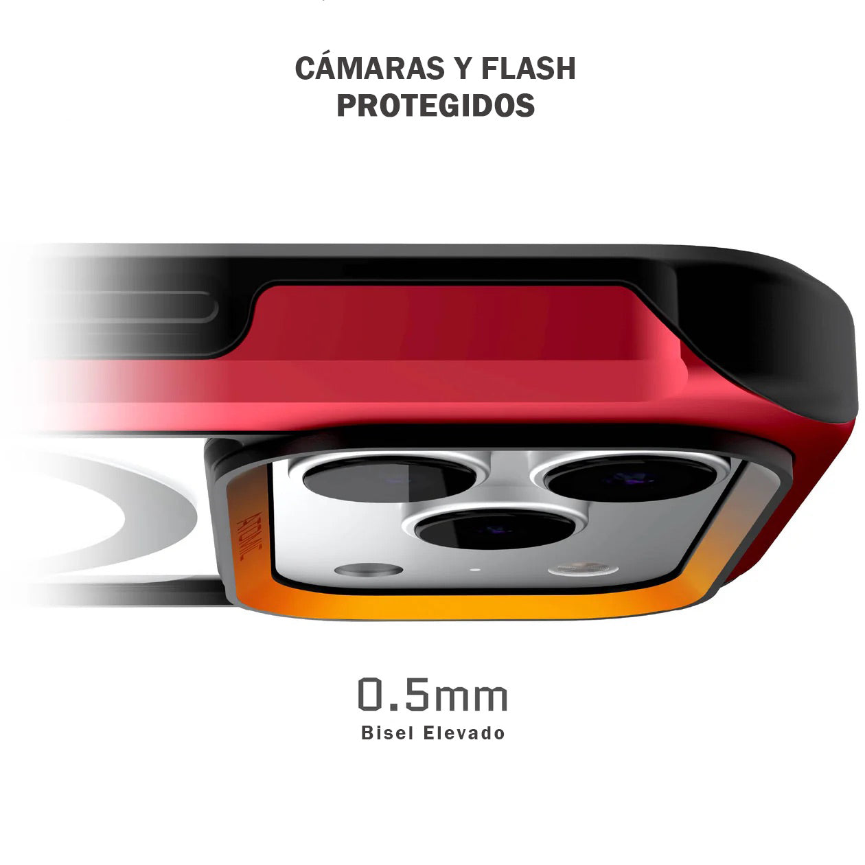 Carcasa Ghostek Atomic Slim MagSafe iPhone 17 Pro Max – Protección Militar de Aluminio Antigolpes | Roja