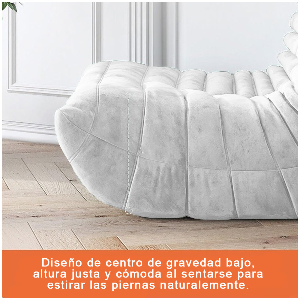 Sillón Puff con Respaldo y Relleno Memory Foam