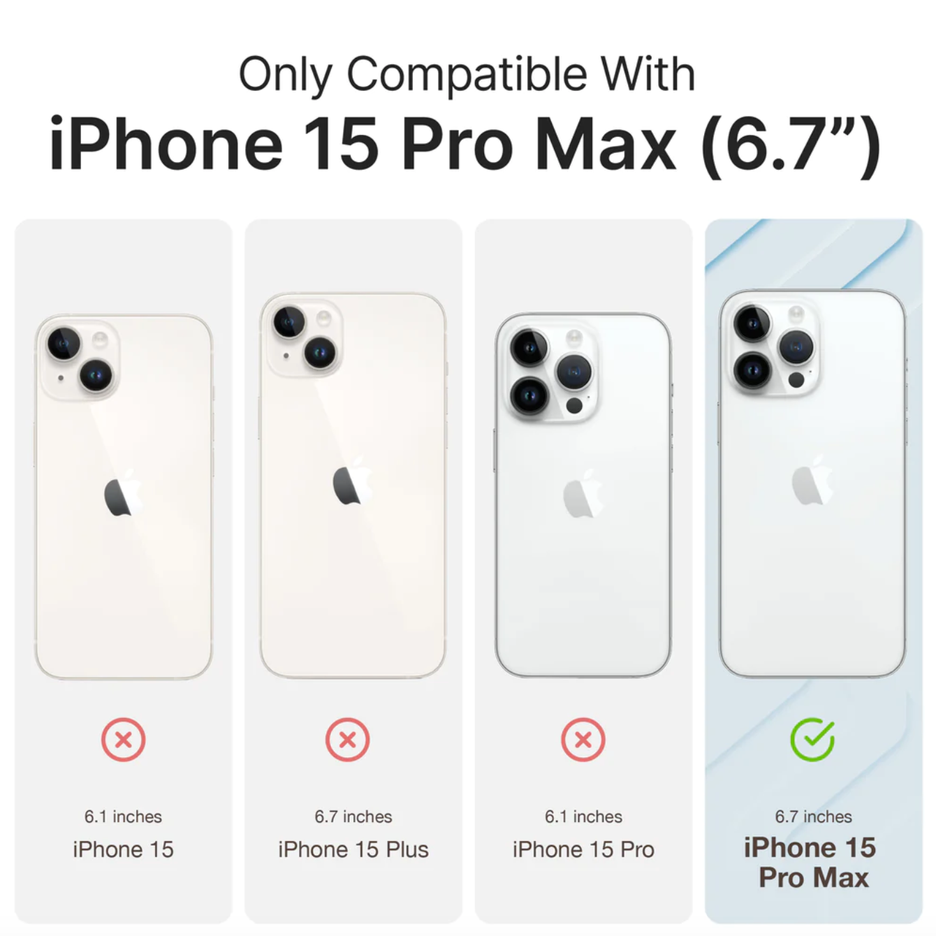 Vidrio Templado Para iPhone 15 / 15 Pro / 15 Pro Max