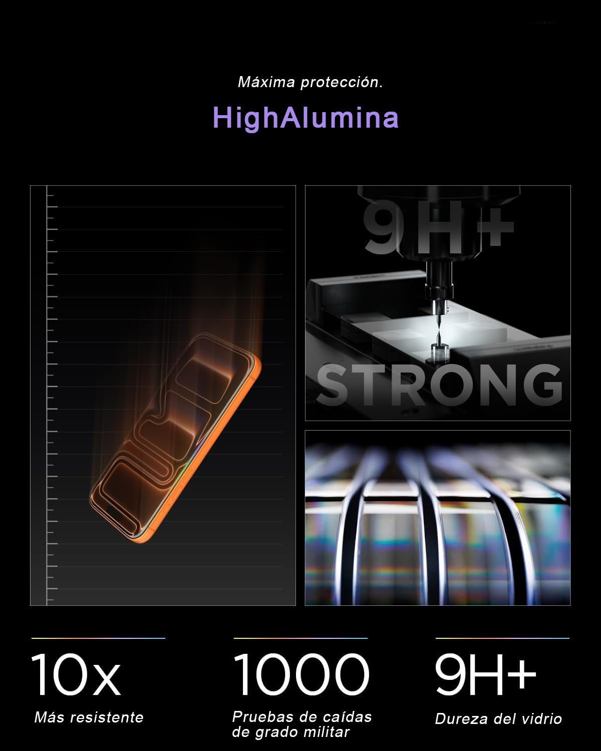 Lámina de Vidrio Templado High-Alumina 2.5D para iPhone Air – Transparente 9H | Cellbox