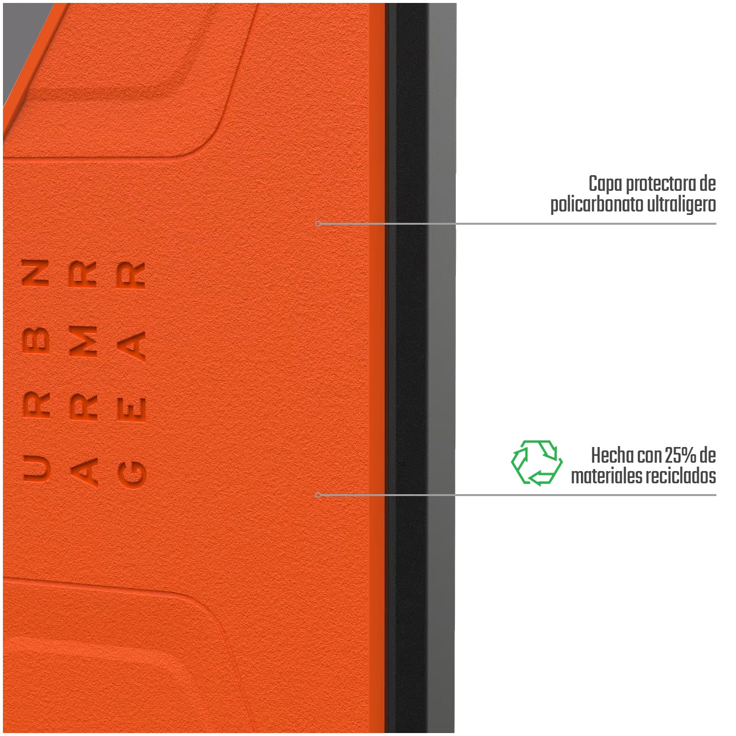 Carcasa / Funda Rugged Proteccion Profesional Para Samsung S26 Ultra - Marca Uag Modelo Civilian Compatible Con Magsafe - Naranja
