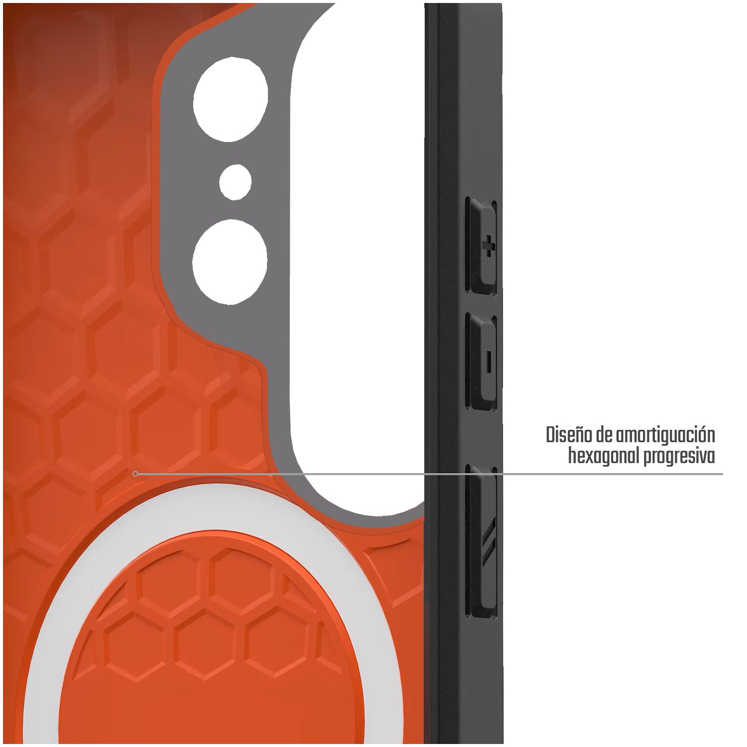 Carcasa / Funda Rugged Proteccion Profesional Para Samsung S26 Ultra - Marca Uag Modelo Civilian Compatible Con Magsafe - Naranja