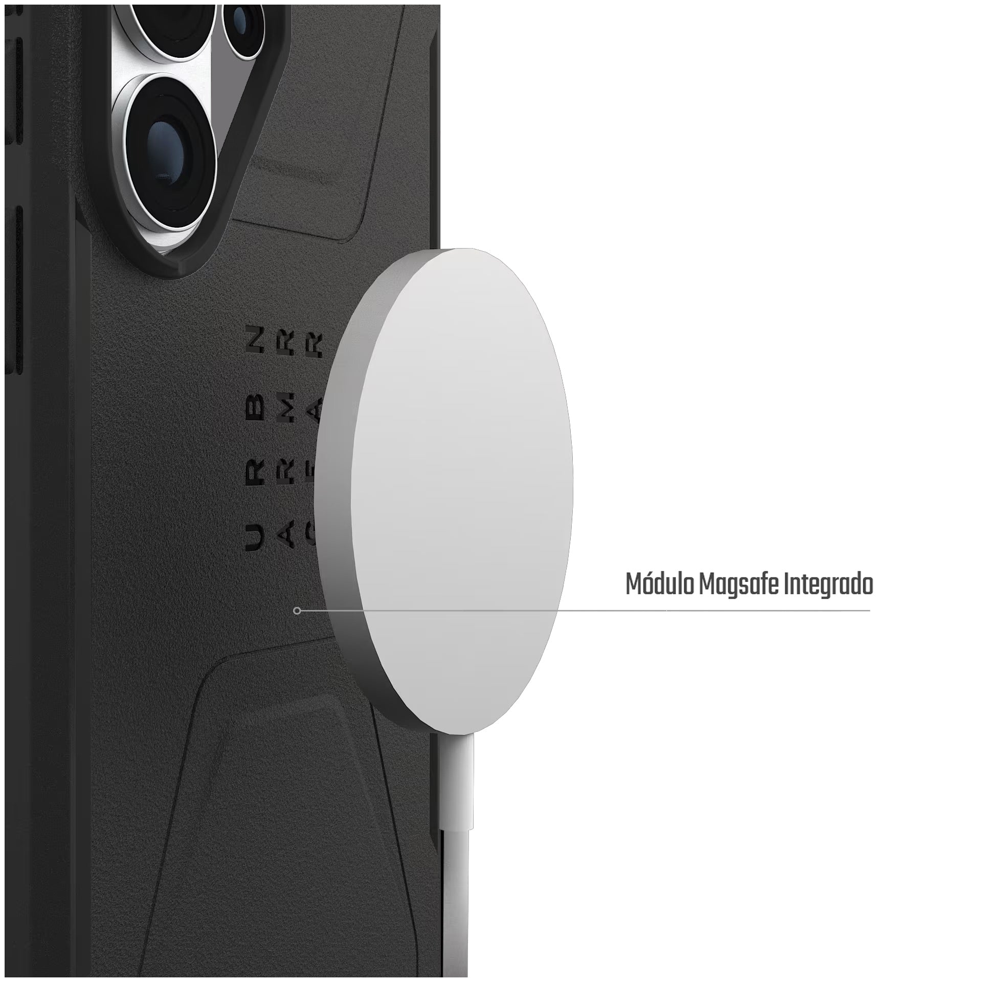Carcasa / Funda Rugged Proteccion Profesional Para Samsung S26 Ultra - Marca Uag Modelo Civilian Compatible Con Magsafe - Negra