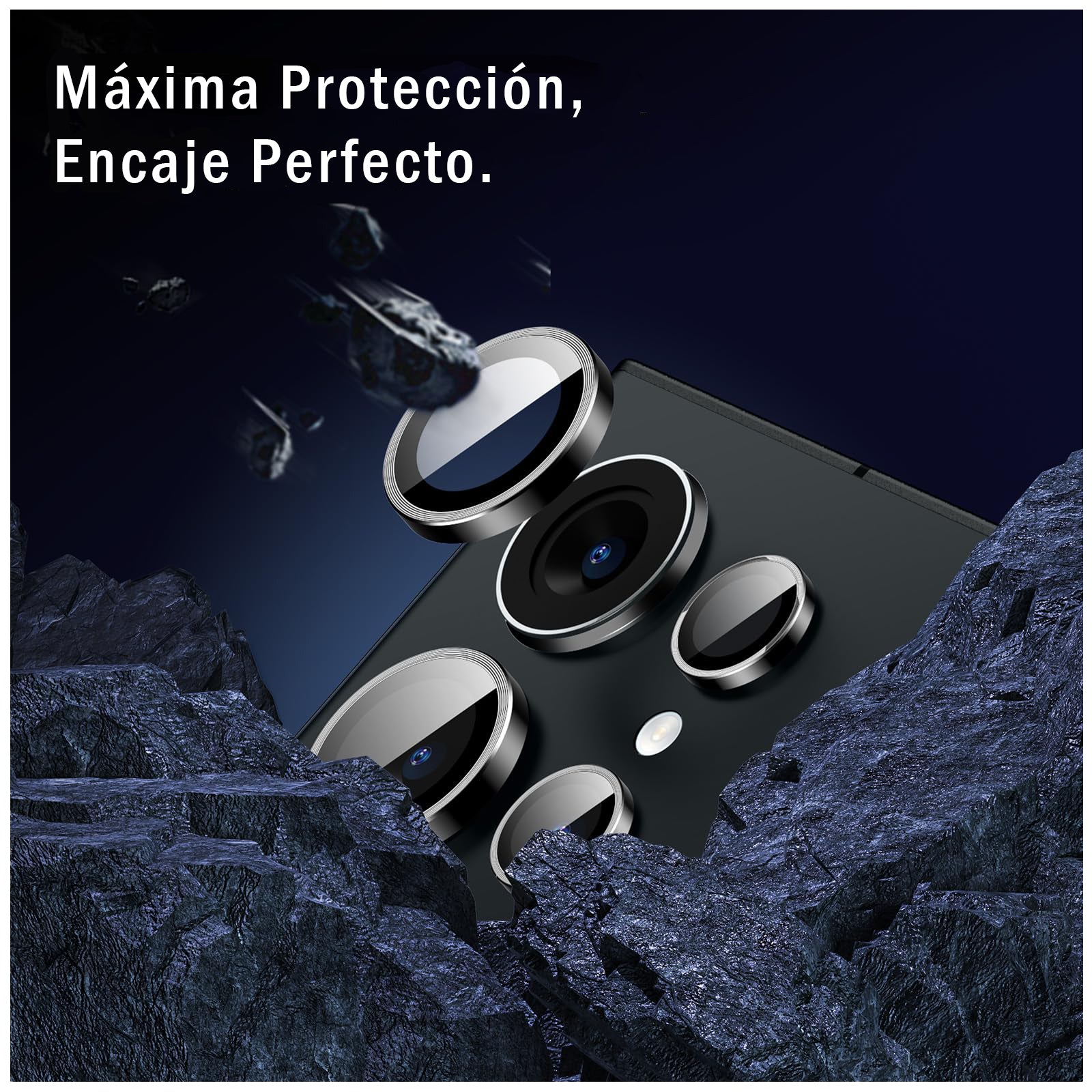 Protector De Lente Con Borde De Aluminio Para Cámara De Samsung S24 Ultra