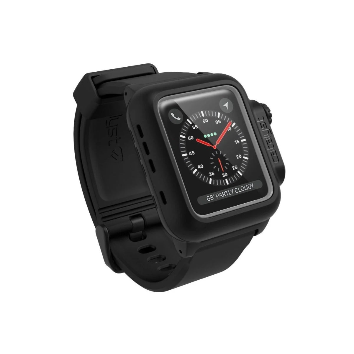 Correa + Carcasa Catalyst Waterproof Sumergible Apple Watch 42 MM - Negra - Negro / 42 MM (Serie 1 / 2 / 3)