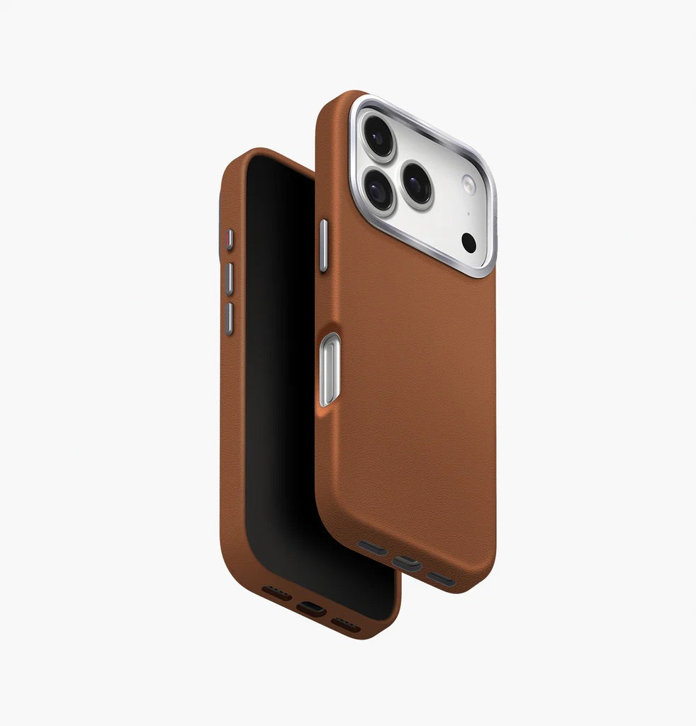 Carcasa Uniq Lyden Cuero Magsafe iPhone 17 Pro Max - Cafe - PREVENTA - ENTREGA 10 OCTUBRE