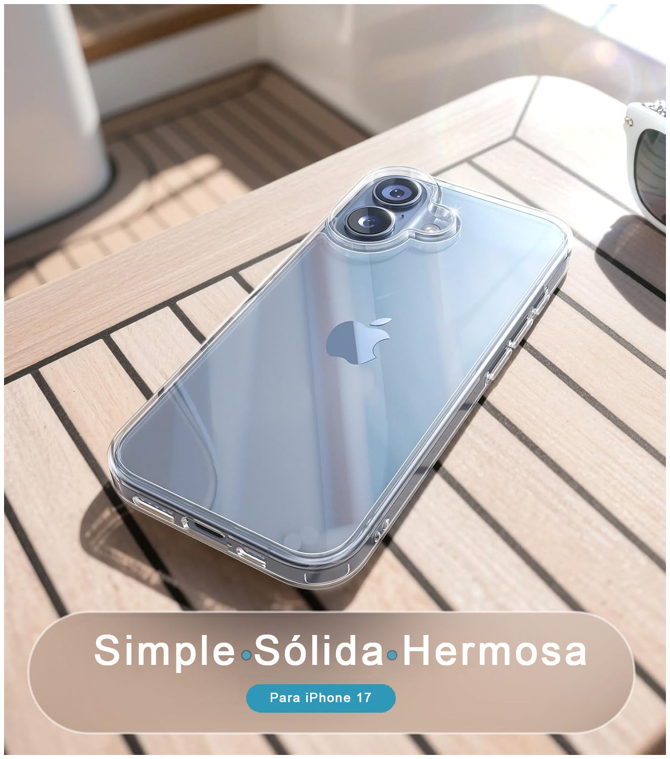 Carcasa Antigolpe Rígida Clear iPhone 17