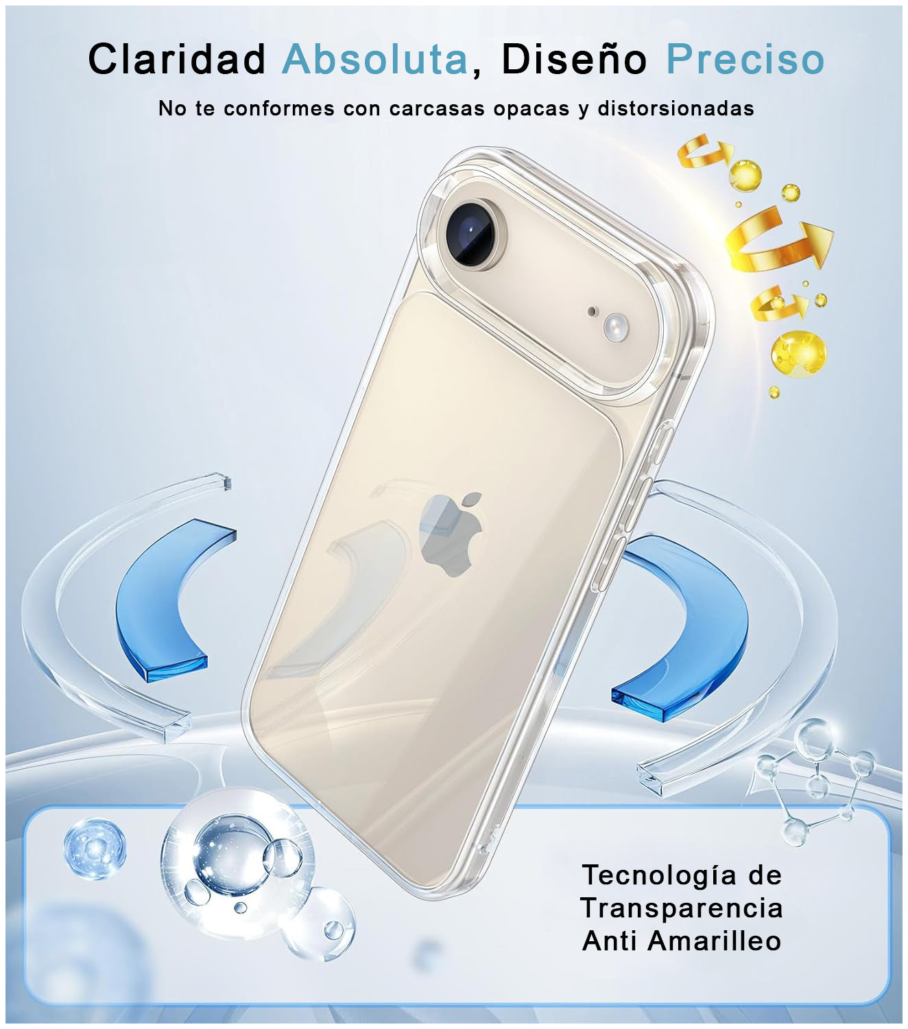 Carcasa Antigolpe Rígida Clear iPhone Air