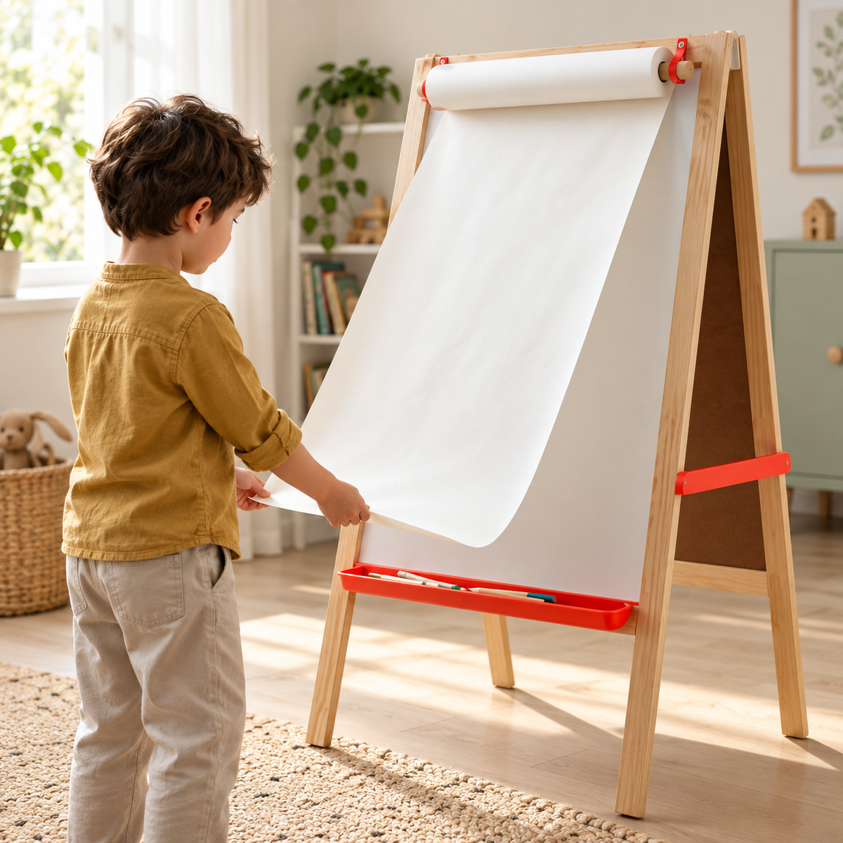 Rollo Papel Dibujo Infantil 30 Metros Para Atril y Mesa / Decopro