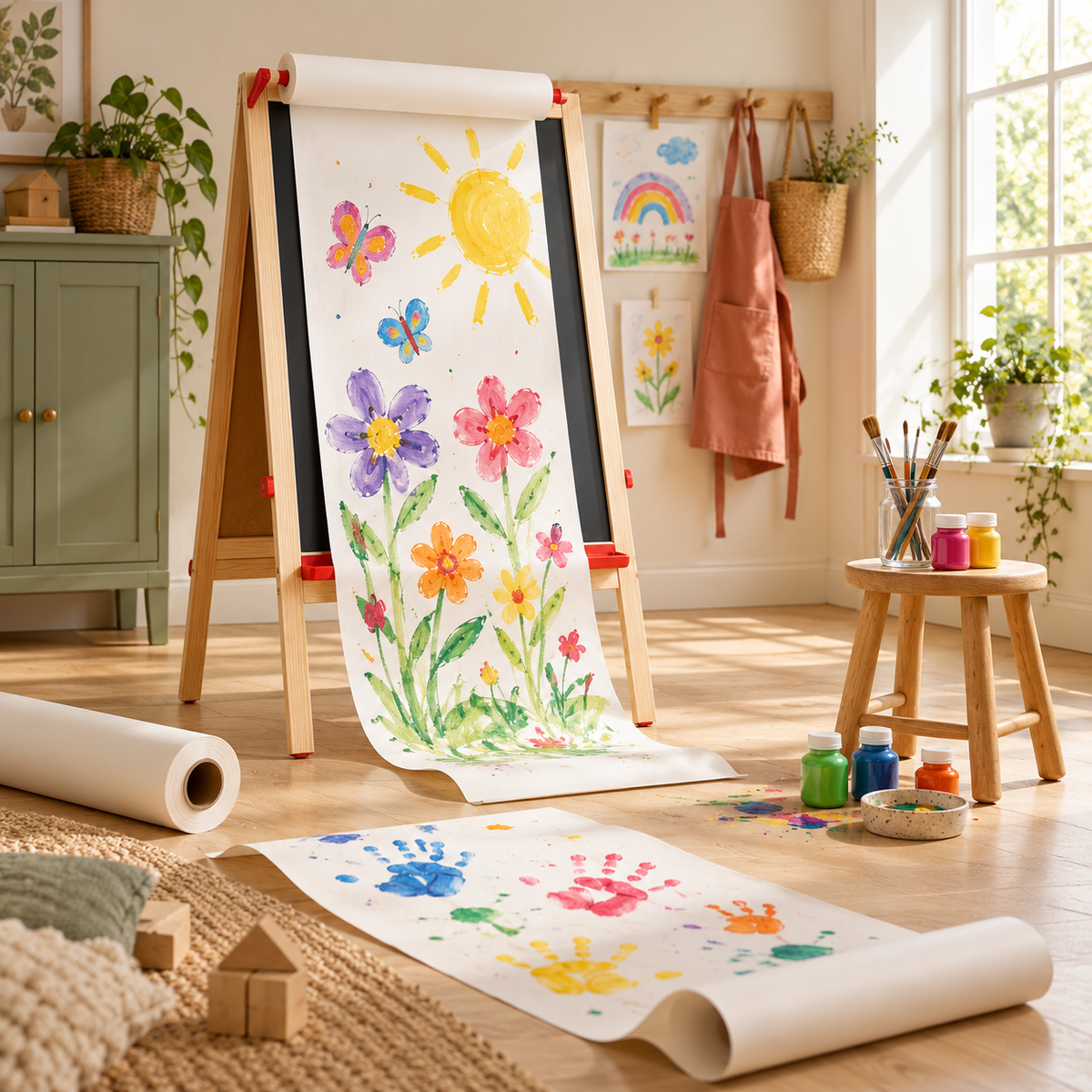 Rollo Papel Dibujo Infantil 30 Metros Para Atril y Mesa / Decopro