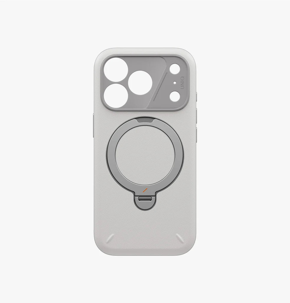 Carcasa Uniq Elix Magsafe Con Soporte Giratorio iPhone 17 Pro - Gris - OPEN BOX - NUEVA PERO SIN EMPAQUE