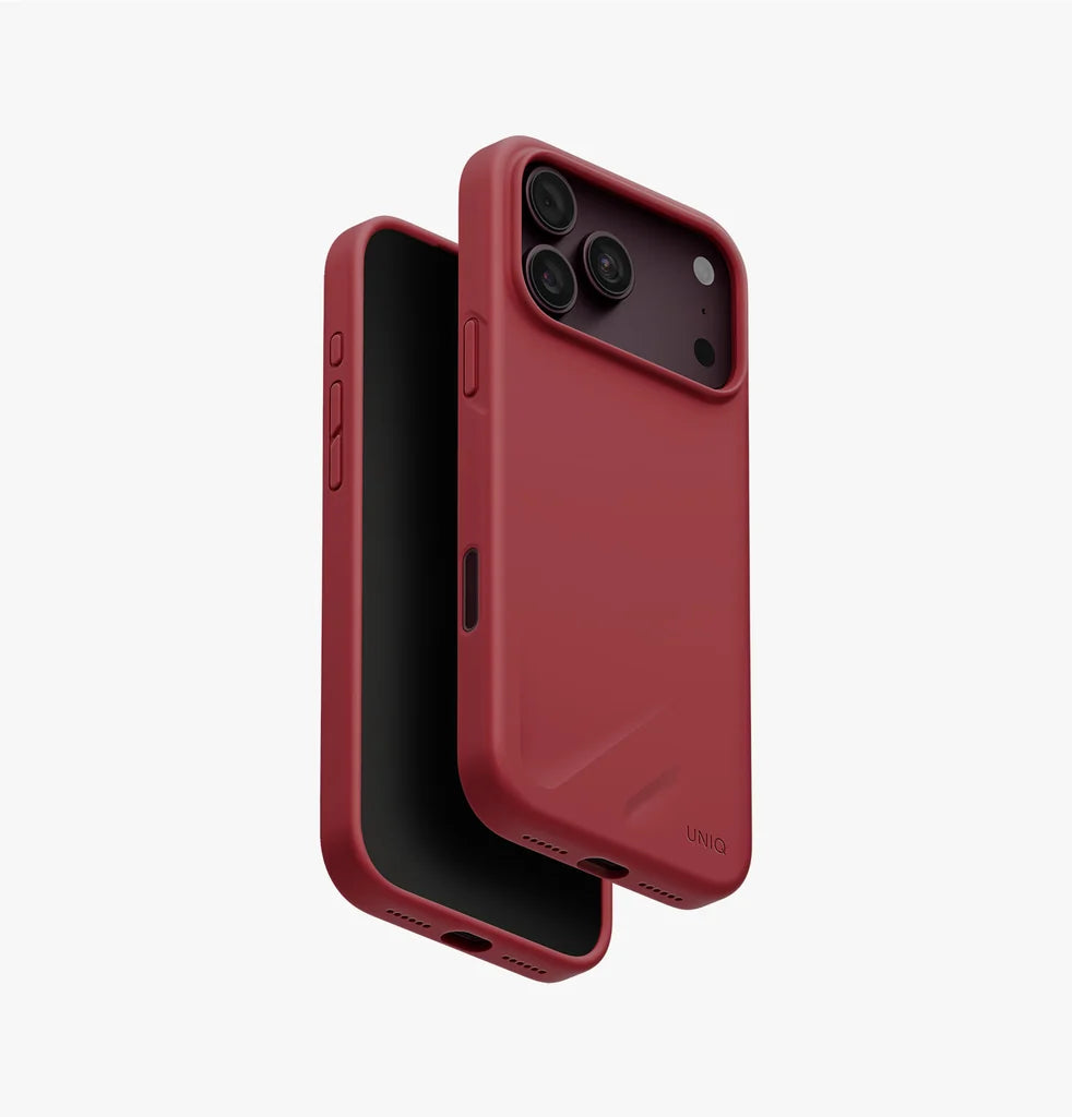Carcasa Uniq Lino Hybrid Magsafe iPhone 18 Pro Max - Salmon - OPEN BOX - NUEVA PERO SIN EMPAQUE