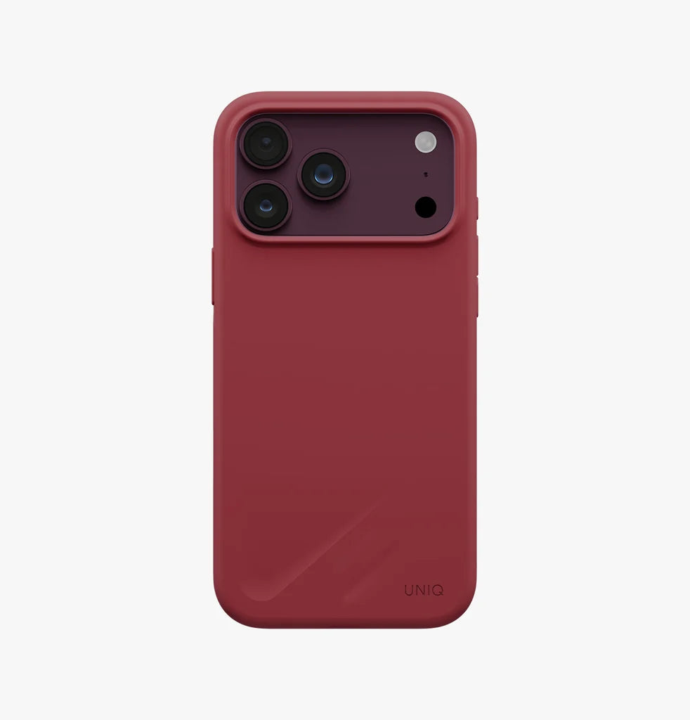Carcasa Uniq Lino Hybrid Magsafe iPhone 18 Pro Max - Salmon - OPEN BOX - NUEVA PERO SIN EMPAQUE