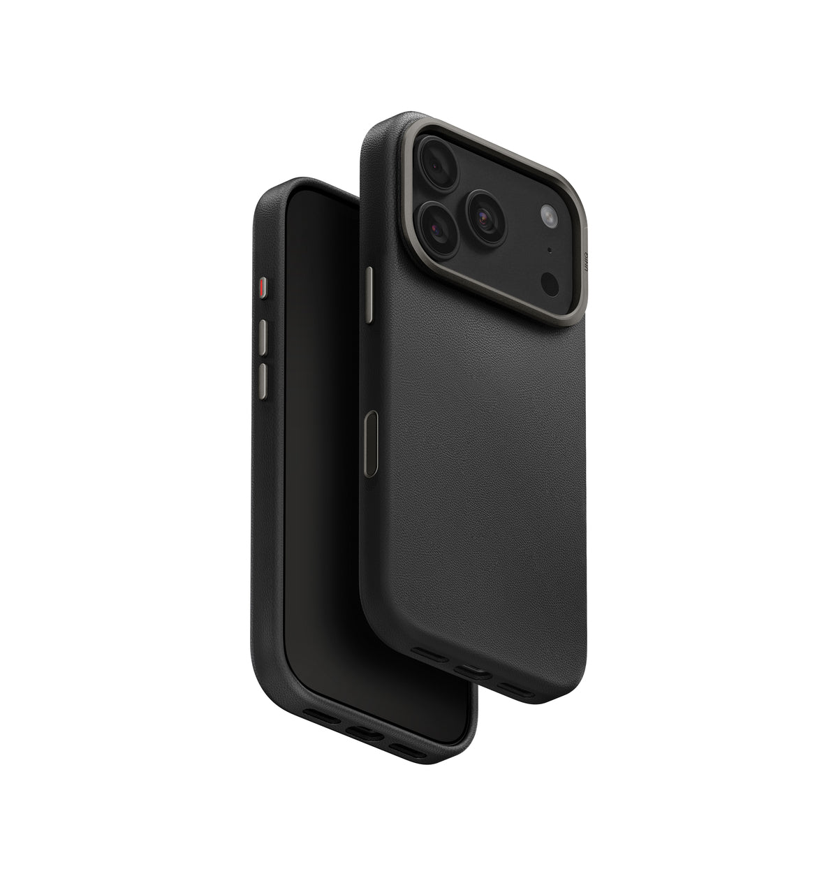 Carcasa Uniq Lyden Cuero Magsafe iPhone 18 Pro Max - Negra