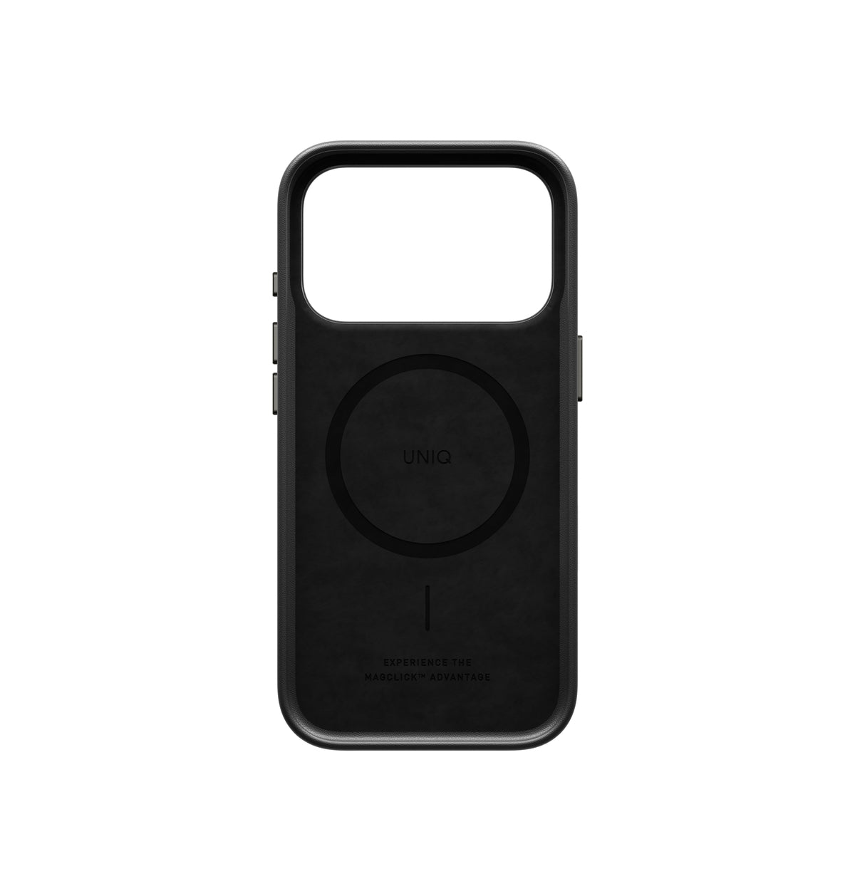 Carcasa Uniq Lyden Cuero Magsafe iPhone 18 Pro Max - Negra