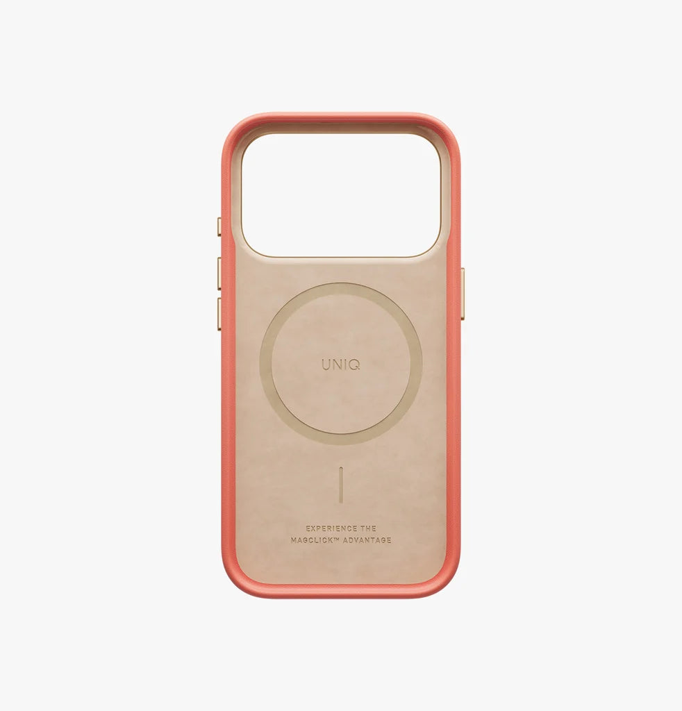Carcasa Uniq Lyden Cuero Magsafe iPhone 17 Pro - Terracota - OPEN BOX - NUEVA PERO SIN EMPAQUE