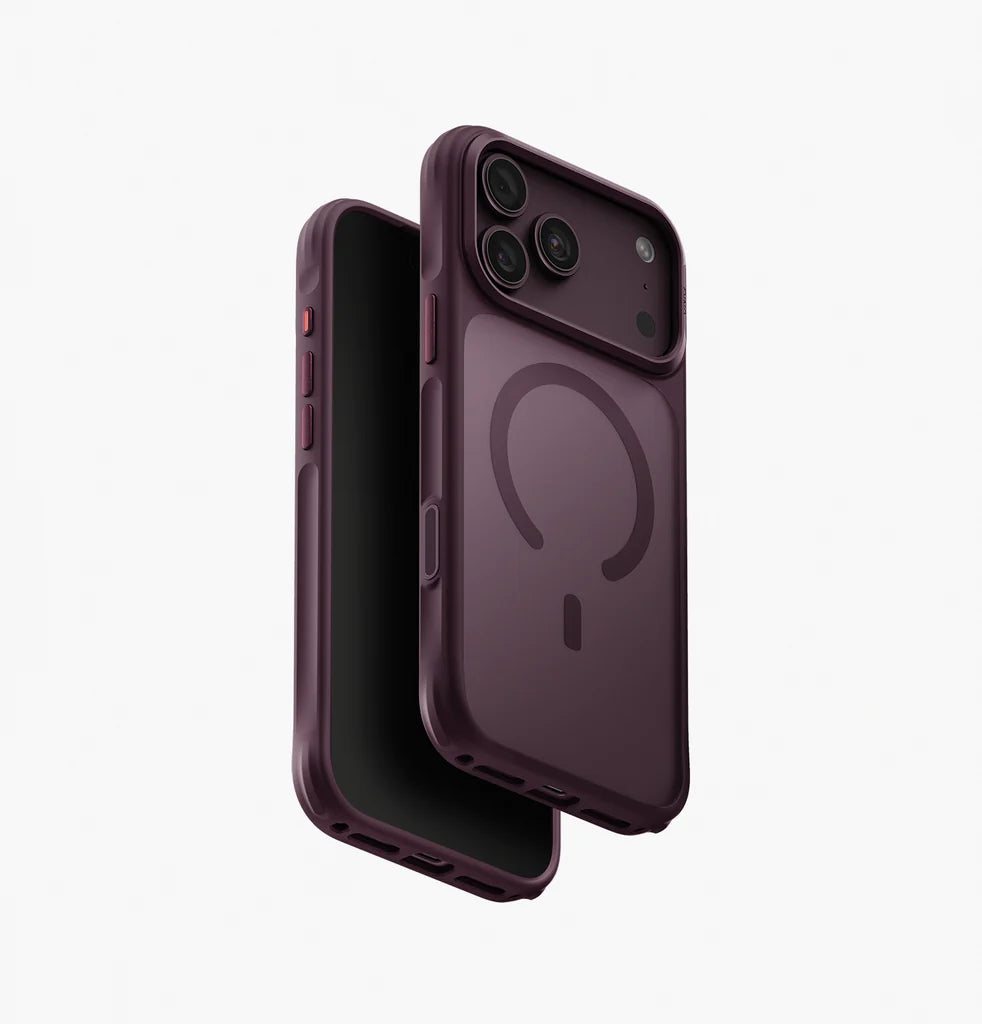 Carcasa Uniq Veren AF Hybrid Magsafe iPhone 17 Pro Max - Vino - OPEN BOX - NUEVA PERO SIN EMPAQUE