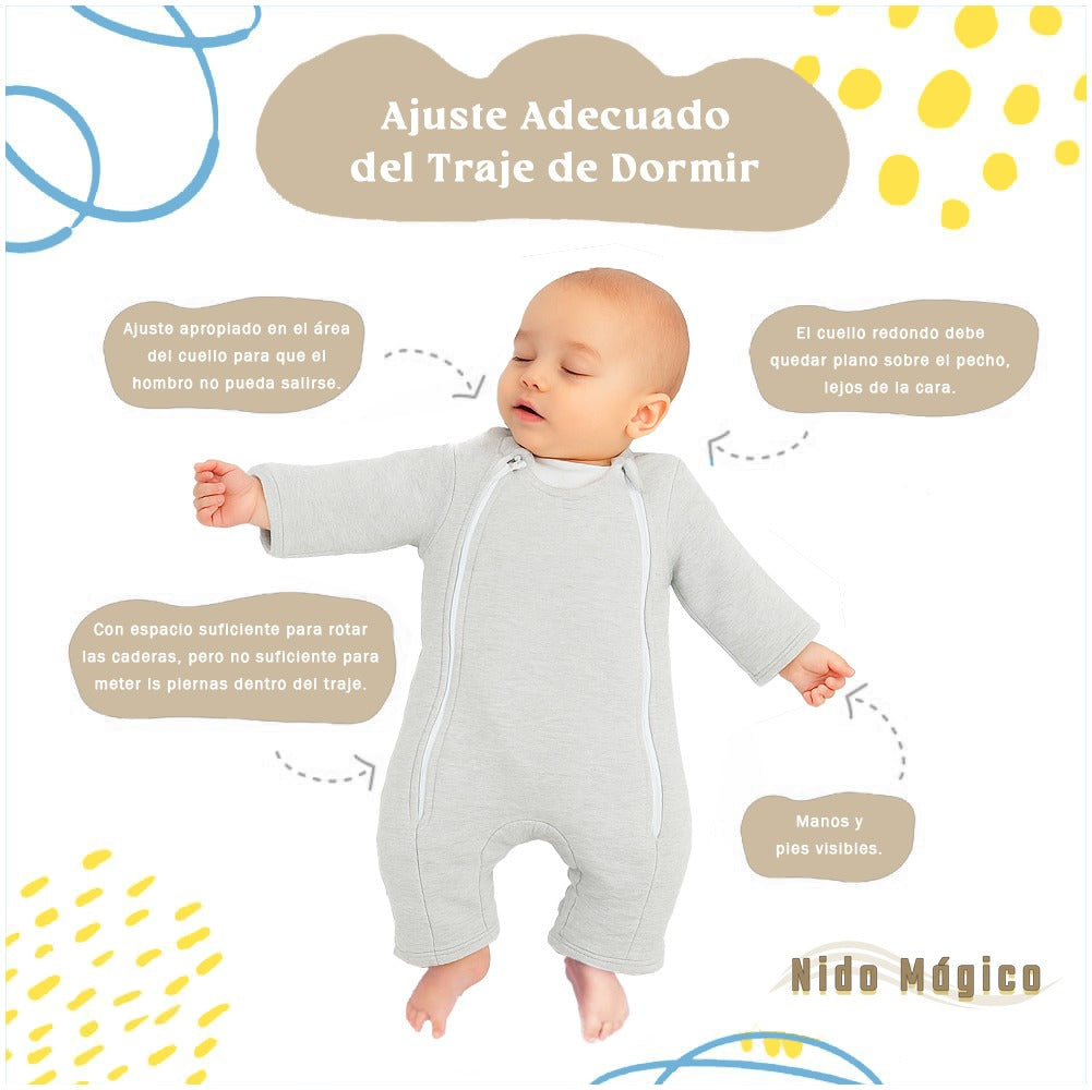 Saco de Dormir Nido Mágico | Pijama 100% Algodón para Bebé | Sueño Seguro, Cómodo y Diseñado en Chile