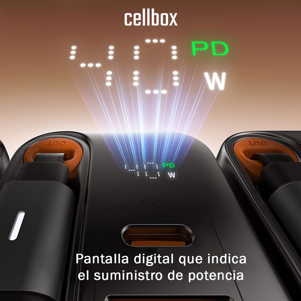 Pantalla digital de potencia del cargador GaN Mcdodo FreeGo 40W