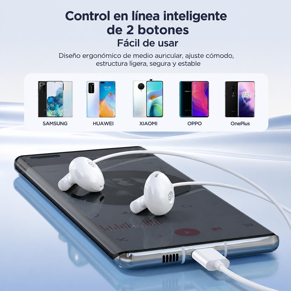 Audifonos Joyroom con Cable Tipo C
