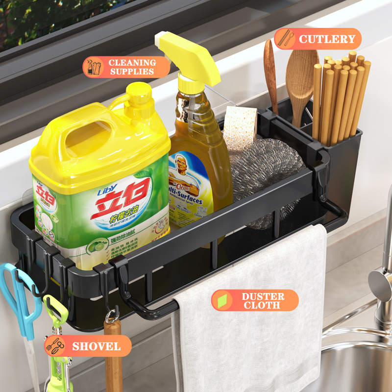 Repisa Organizador Para Baño O Cocina / Instalación Con Adhesivo / Descuento A Partir De 3 Unidades