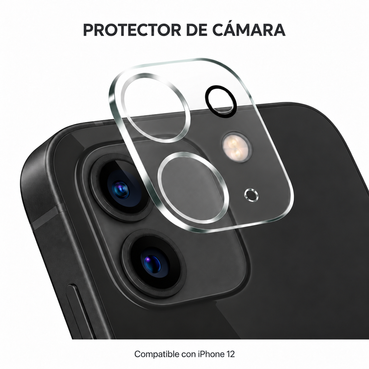Protector de Cámara iPhone 12 | Vidrio Templado Anti-Rayones