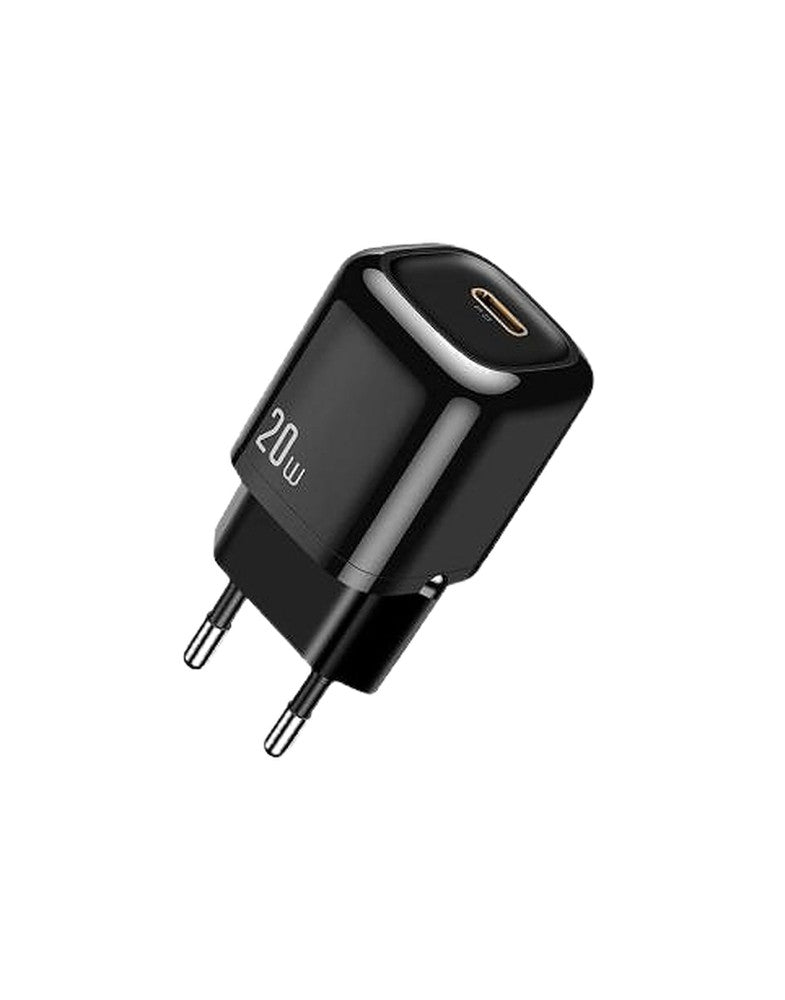 Mini cargador de 20w tipo C, carga rapida, tamano pequeño ideal para viaje